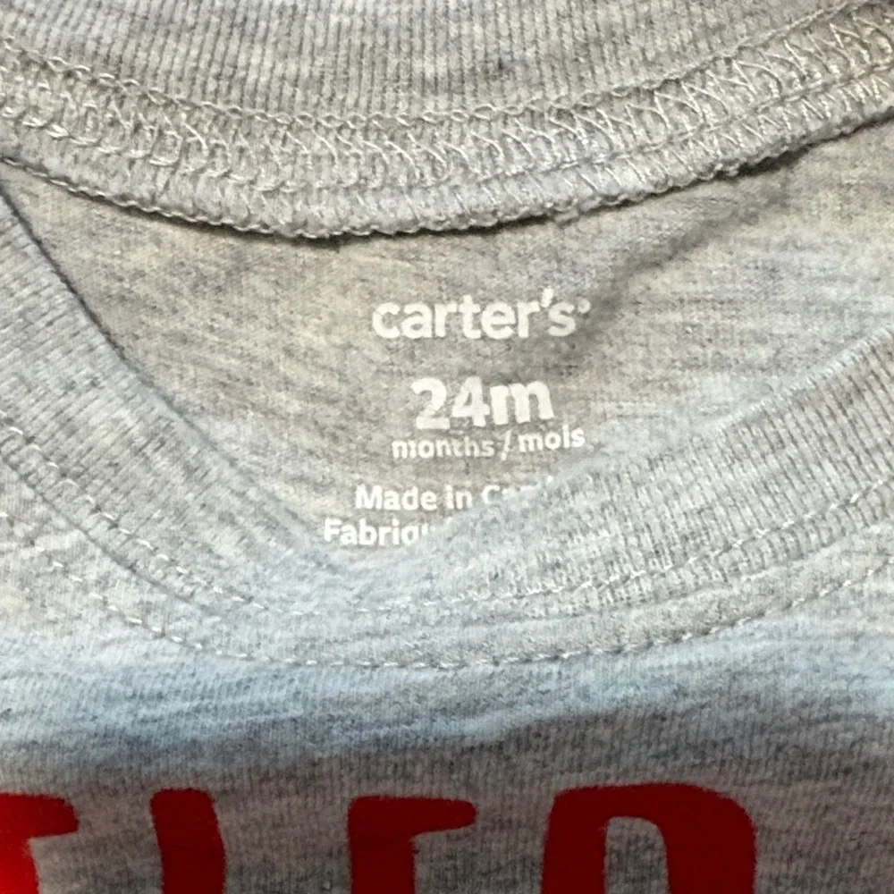 Carter's Gray T-Shirt with French Fries Graphic